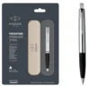 Parker Frontier Stainless Steel Ball Pen With Stainless Steel Trim