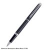 waterman hemisphere matte black chrome trim roller ball pen 1