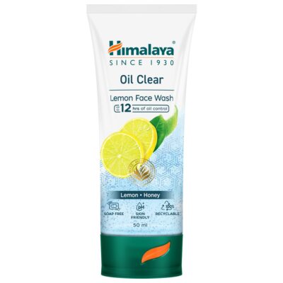 7555390 4 Himalaya Oil Clear Lemon Face Wash 50 ml Tube 3D FOP