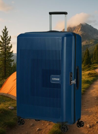 American Tourister AeroStep navy blue removebg preview