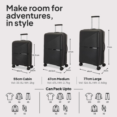 American Tourister Trolley ONYX BLACK1
