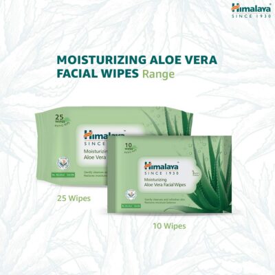Himalaya Moisturising Aloe Vera Facial Wipes 25 pices 6