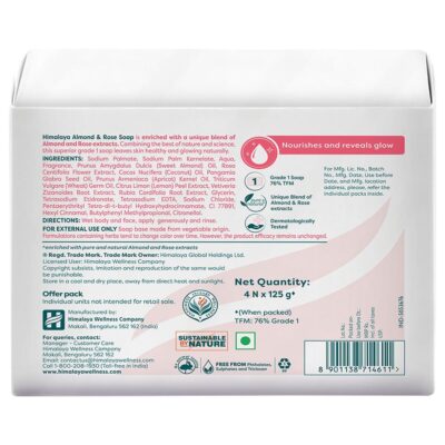 himalaya almond rose soap 125 g pack of 4 product images o491321625 p491321625 1 202410220404