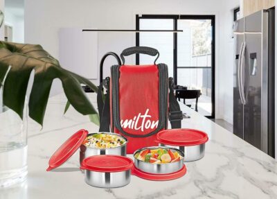 milton red round square stainless steel lunch box 492 ml pack of 4 product images orvfsynjboo p603250388 3 202307261831
