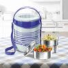 new econa 3 stainless steel tiffin box 2 tiers of stainless original imag27vzvjy8jdsp