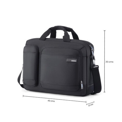 American Tourister Medium Briefcase Black 09 4