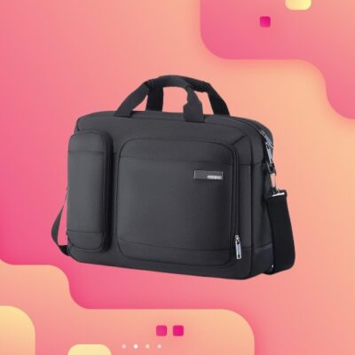 American Tourister Medium Briefcase Black 09 7