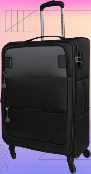 American Tourister Soft Luggage Black 01 6