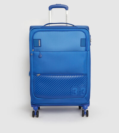 American Tourister Soft Luggage Blue 01