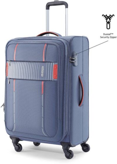 American Tourister Soft Luggage Crown Blue 4