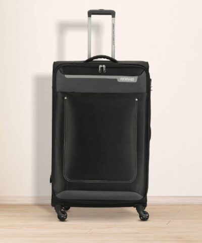 American Tourister Trolley Soft Luggage Black 1