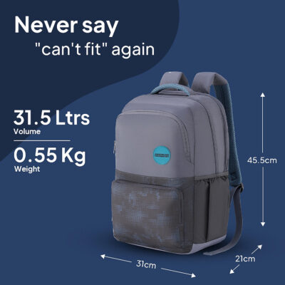Hall Backpack Grey Black 1