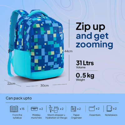 Pazzo Backpack Pixel Navy 6