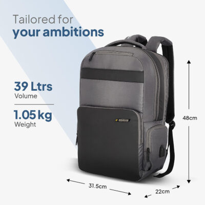 Segno 02 Expandable Backpack Grey 3