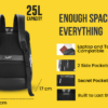 Skybags EKOH 01 LAPTOP BACKPACK Black 2