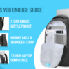 Skybags GRAD 05 LAPTOP BACKPACK Grey