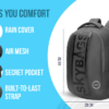 Skybags GRAD 05 LAPTOP BACKPACK Grey 2