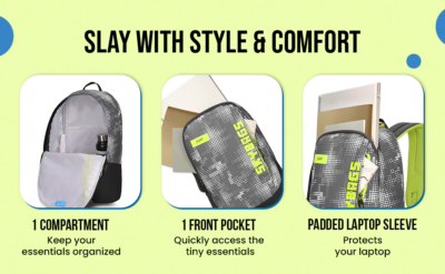Skybags TRIBE 04 BACKPACK Black 1