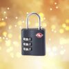 TSA 3 Dial Combination Lock Black 1