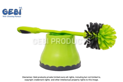 ANTIBACTERIAL ROUND TOILET BRUSH WITH CONTAINER