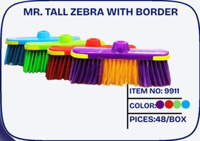 Tall zebra with border