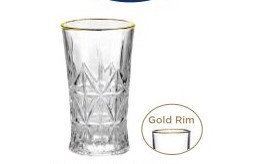 Lia tumbler HB gold Rim