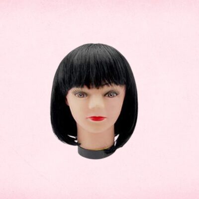 Short Black Shiny Wig Woman (Yash:129)