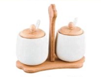Amoura round 2 pcs condiments set
