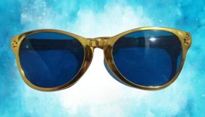 Gold Color Frame Goggles (Yash:3045)