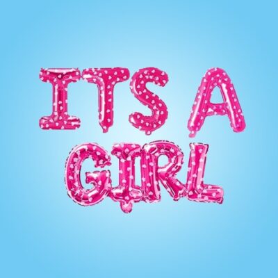 Its A Girl Letters Foil Banner(Yash-751)