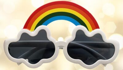 Colorful Rainbow Cloud Glasses Perfect for Party Fun (DC-014)