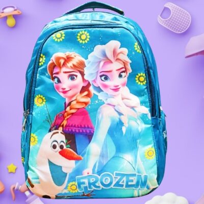 Frozen Cartoon Character ANNA, ELSA Pictured Kids Backpack (Model 005)