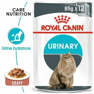 Royal Canin Urinary Care for Adult Cats, 85 Grams, Pack of 12 Sachet, Wet Food, Helps Maintain Urinary Tract Health, Supports Ideal Weight Management, Indistinctively Preferred