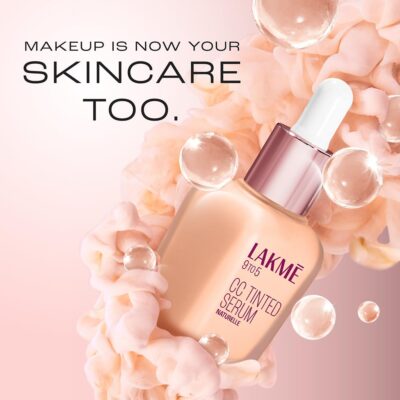 LAKMÉ CC Tinted Medium Serum with 2% Hyaluronic Acid||Tinted Moisturizer to Brighten Skin|| Conceal Dark Spots|| Creme - 30ml,