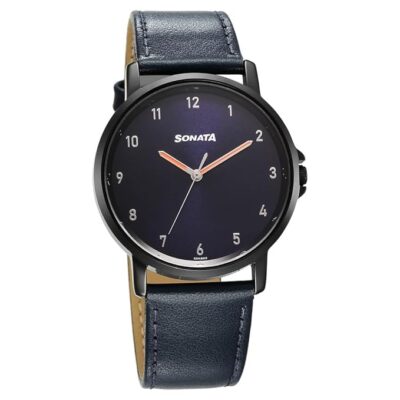 Sonata Quartz Analog Blue Dial Watch for Men-77083NL01