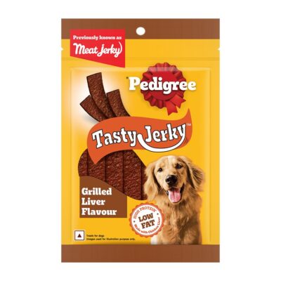 Pedigree Adult Dog Treat Sticks Meat Jerky Stix, Grilled Liver, 80 g Pouch