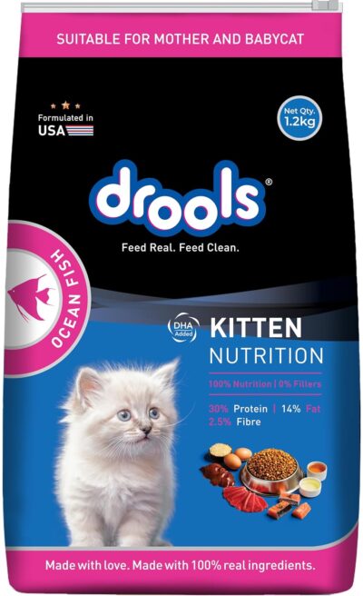 Drools Dry Cat Kitten Food Ocean Fish 1.2kg
