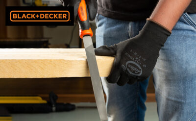 BLACK+DECKER BDHT22146 Steel 200mm 2nd Cut Half Round File (Orange)