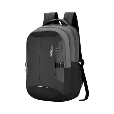 Safari Formal Laptop Backpack, Antitheft Pocket, 3 Compartments, Front Pocket, Smart Trolley Sleeve, Office Bag, College Backpack, Travel Bag, School Bag (Spade 2 Grey)