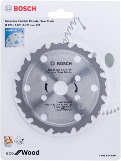 Bosch coolteQ Circular Saw Blade 4''-12T - Eco for Wood - 110 x 1.6/1.0 x 20mm - Tungsten Carbide