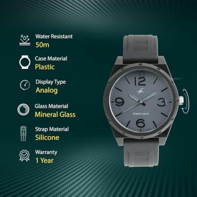 Fastrack Trendies Analog Black Dial Men's Watch NL38040PP01 / NL38040PP01