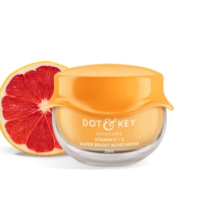 Dot & Key Vitamin C + E Face Sunscreen SPF 50 PA+++ | Lightweight, No White Cast, Glowing Skin,60g
