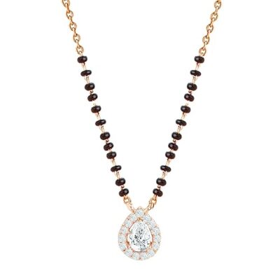 Crystal-Studded & Beaded Mangalsutra for Women's & Girls with Extendable Chain