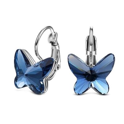 Italian Designer Copper Earrings for Women (Blue)(9794er)