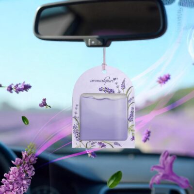 Gel Wink Hanging Car Perfume - Lavender, Musk, Aqua | Pack of 3 | Long-Lasting Gel Based Car Air Freshener | Car Accessories | Last Up to 30 Days