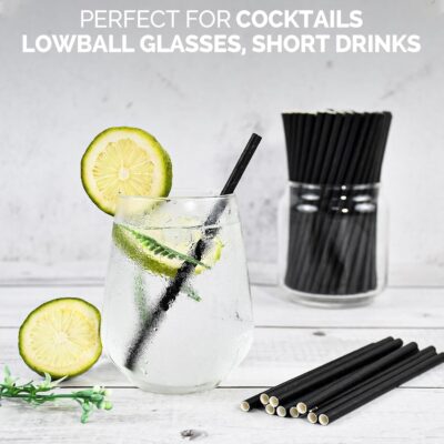 Comfy Package Paper Straws 6MM [200 Pack] # World's No.1 Paper Straw Brand with Food Grade Paper