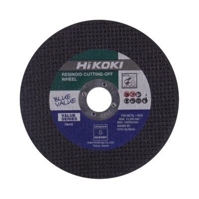 HIKOKI 796245Y-4" (107mm) Metal Grinding Abrasive Cut-Off Wheel, Pack of 50 Pcs, 107 X 1 X 16 mm
