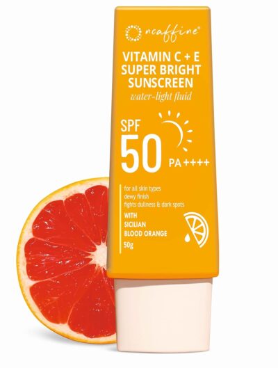 Dot & Key Vitamin C + E Face Sunscreen SPF 50 PA+++ | For Glowing Skin, 100% No White Cast