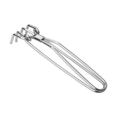 Stainless Steel Wire Tong Pakkad | Heavy-Duty Hot Vessel Holder for Kitchen | Safe Utensil Lifter for Gas Stove, Idli Plates, Kadais & Cookware | Easy Grip Sandasi | 21 cm
