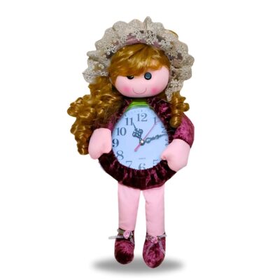 ASHVIK STUFFS - Decorative Doll Wall Clock, Fancy Wall Clock, Unique Designs (Pack of 1 Doll &1 Clock Piece)